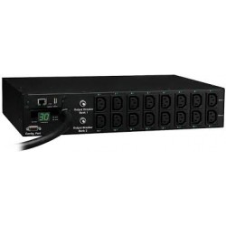 PDUMH30HVNET 5.8kW Single-Phase Switched PDU with LX Platform Interface, 208/240V Outlets (16 C13), L6-30P Input, 12 ft. Cord, 2U Rack-Mount, TAA
