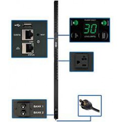PDUMNV30LX 2.9kW Single-Phase Monitored PDU with LX Platform Interface, 120V Outlets (24 5-15/20R), L5-30P Plug, 0U Vertical, TAA