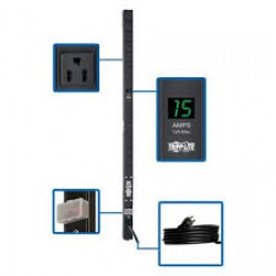 PDUMV15-36 1.4kW Single-Phase Metered PDU, 120V Outlets (14 5-15R), 5-15P, 15ft Cord, 0U Vertical, 36 in.