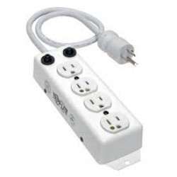 PS-407-HG-OEM For Patient-Care Vicinity – UL 1363A Medical-Grade Power Strip, 4 15A Hospital-Grade Outlets, Safety Covers, 7 ft. Cord