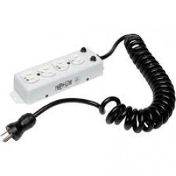 PS-410-HGOEMCC For Patient-Care Vicinity – UL 1363A Medical-Grade Power Strip; 4 Hospital-Grade Outlets, 3 ft. Extendable Coiled Cord
