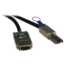 S520-03M External SAS Cable, 4 Lane - mini-SAS (SFF-8088) to 4xInfiniband (SFF-8470), 3M (10-ft.)