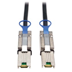 S524-02M External SAS Cable, 4 Lane - mini-SAS (SFF-8088) to mini-SAS (SFF-8088), 2M (6-ft.)