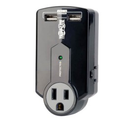 SK120USB Protect It! 3-Outlet Surge Protector, Direct Plug-In, 540 Joules, 2.1A USB Charger