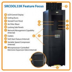 SRCOOL33K SmartRack Energy-Saving, Row-Based Server Rack Cooling Unit - 33,000 BTU, 208/240V, L6-30P Input Plug