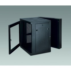 SRW12USG SmartRack 12U Low-Profile Switch-Depth Wall-Mount Rack Enclosure Cabinet with Clear Acrylic Window, Hinged Back