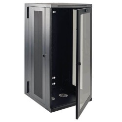 SRW26US SmartRack 26U Low-Profile Switch-Depth Wall-Mount Rack Enclosure Cabinet, Hinged Back