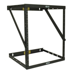 SRWO12UHD SmartRack 12U Heavy-Duty Flat-Pack Low-Profile Switch-Depth Wall-Mount 2-Post Open Frame Rack