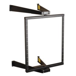 SRWO12US SmartRack 12U Flat-Pack Low-Profile Switch-Depth Wall-Mount Pivoting 2-Post Open Frame Rack