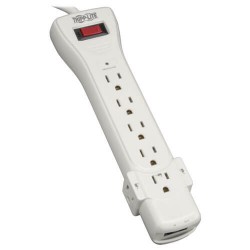 SUPER6TEL12 Protect It! 7-Outlet Surge Protector, 12-ft. Cord, 1080 Joules, Fax/Modem Protection, RJ11