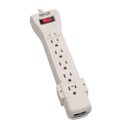 SUPER7TEL15 Protect It! 7-Outlet Surge Protector, 15-ft. Cord, 2520 Joules, Fax/Modem Protection, RJ11