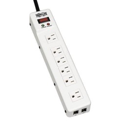 TLM626TEL15 Protect It! Surge Protector with 6 Right Angle Outlets, 15-ft. Cord, 1340 Joules, Tel/Modem Protection