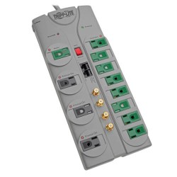 TLP1210SATG Eco-Surge 12-Outlet Home/Business Theater Surge Protector, 10-ft. Cord, 3600 Joules - Accommodates 8 Transformers