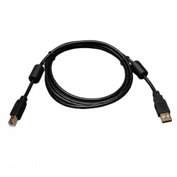 U023-006 USB 2.0 A/B Cable with Ferrite Chokes (M/M), 6-ft.
