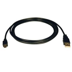 U030-006 USB 2.0 A to Mini-B Cable (A to 5Pin Mini-B M/M), 6-ft.