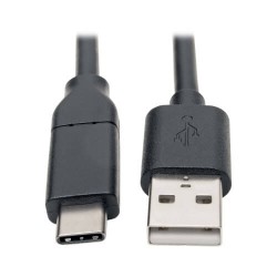 U038-C13 USB Type-A to USB Type-C Cable (M/M) - 2.0, 3A Rating, USB-IF Certified, Thunderbolt 3, 13 ft.