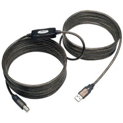 U042-025 USB 2.0 A/B Active Repeater Cable (M/M), 25-ft.