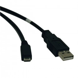U050-006 USB 2.0 A to Micro-B Cable (M/M), 6-ft.