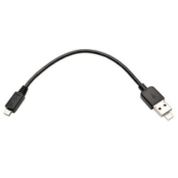 U050-07N-OTG USB 2.0 OTG Cable with 2-in-1 Connector - Combo A Male + Micro-B Male to Micro-B Male, 7-in.