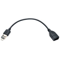 U052-06N-OTG-AM USB 2.0 OTG Cable with 2-in-1 Connector - Combo A Male + Micro-B Male to A Female, 6-in.