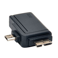 U053-000-OTG 2-in-1 OTG Adapter, USB 3.0 Micro B Male and USB 2.0 Micro B Male to USB A Female