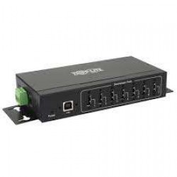 U223-007-IND-1 7-Port Industrial-Grade USB 2.0 Hub - 15 kV ESD Immunity, Metal Housing, Wall/DIN Mountable