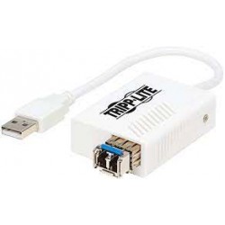 U236-MMF-LC USB 2.0 Ethernet NIC Adapter - 10/100 Mbps, 100Base-FX, LC, Multimode Fiber, White