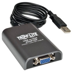 U244-001-VGA-R USB 2.0 to VGA Dual-Monitor Adapter, 128 MB SDRAM, 1920 x 1080 (1080p) @ 60 Hz