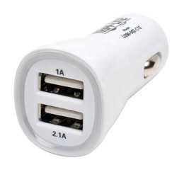 U280-002-C12 Dual USB Tablet / Phone Car Charger, 5V 3.1A / 15.5W