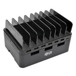 U280-007-CQC-ST 7-Port USB Charging Station with Quick Charge 3.0, USB-C Port, Device Storage, 5V 4A (60W) USB Charge Output