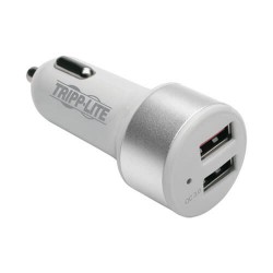 U280-C02-S-QC3 Dual-Port USB Car Charger for Tablets and Cell Phones with Qualcomm Quick Charge 3.0 Technology