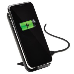 U280-Q01ST-BK Wireless Charging Stand - 10W Fast Charging, Apple and Samsung Compatible, Black