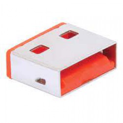 U2BLOCK-A10-RD USB-A Port Blockers, Red, 10 Pack