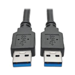 U320-003-BK USB 3.0 SuperSpeed A/A Cable (M/M), Black, 3 ft.