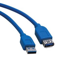 U324-006 USB 3.0 SuperSpeed Extension Cable (AA M/F), 6-ft
