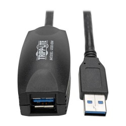 U330-05M USB 3.0 SuperSpeed Active Extension Repeater Cable (A M/F), 5M (16-ft.)