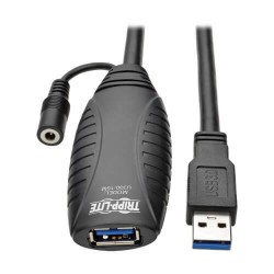 U330-15M USB 3.0 SuperSpeed Active Extension Repeater Cable (USB-A M/F), 15 m (49 ft.)