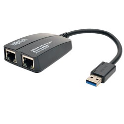U336-002-GB USB 3.0 SuperSpeed to Dual Port Gigabit Ethernet Adapter