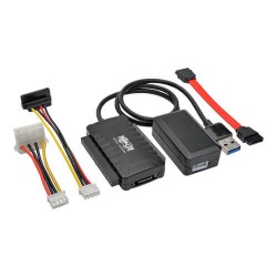 U338-06N USB 3.0 SuperSpeed to SATA/IDE Adapter with Built-In USB Cable, 2.5 in., 3.5 in. and 5.25 in. Hard Drives