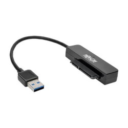 U338-06N-SATA-B USB 3.0 SuperSpeed to SATA III Adapter Cable with UASP, 2.5 in. SATA Hard Drives, Black