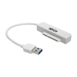 U338-06N-SATA-W USB 3.0 SuperSpeed to SATA III Adapter Cable with UASP, 2.5 in. SATA Hard Drives, White