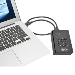 U357-025-SEC USB 3.0 SuperSpeed to 2.5 in. SATA III Encrypted Hard Drive Enclosure with Keypad Lock and UASP Support