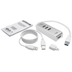 U360-003-KM 3-Port Portable USB 3.0 SuperSpeed Hub with Keyboard/Mouse Sharing and File Transfer