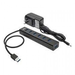 U360-007-AL 7-Port Portable USB 3.0 SuperSpeed Mini Hub, Aluminum