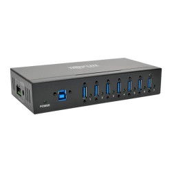 U360-007-IND 7-Port Industrial-Grade USB 3.0 SuperSpeed Hub - 20kV ESD Immunity, Metal Case, Mountable