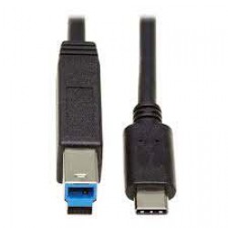 U422-20N-G2 USB-C to USB Type-B Cable (M/M) - USB 3.1, Gen 2 (10 Gbps), Thunderbolt 3 Compatible, 20-in.