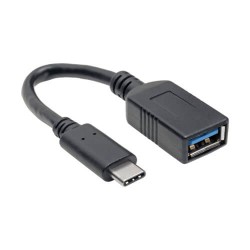 U428-C6N-F USB Type-C to USB Type-A Adapter Cable, M/F, 3.1, Gen 1, 5 Gbps, USB-IF, 6 in. - Thunderbolt 3