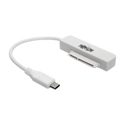 U438-06N-G1-W USB 3.1 Gen 1 USB Type-C to SATA III Adapter Cable with UASP, 2.5 in. SATA Hard Drives, Thunderbolt™ 3 Compatible, White