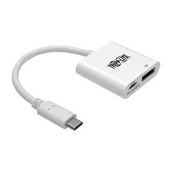 U444-06N-DP-C USB 3.1 Gen 1 USB-C to DisplayPort 4K Adapter with USB-C PD Charging Port, Thunderbolt 3 Compatible, 4K @60Hz