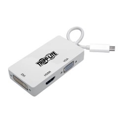 U444-06N-HDV4K USB Type-C (USB-C) to HDMI/DVI/VGA All-in-One Converter Adapter, Thunderbolt 3 Compatible, Ultra HD 4K @30Hz